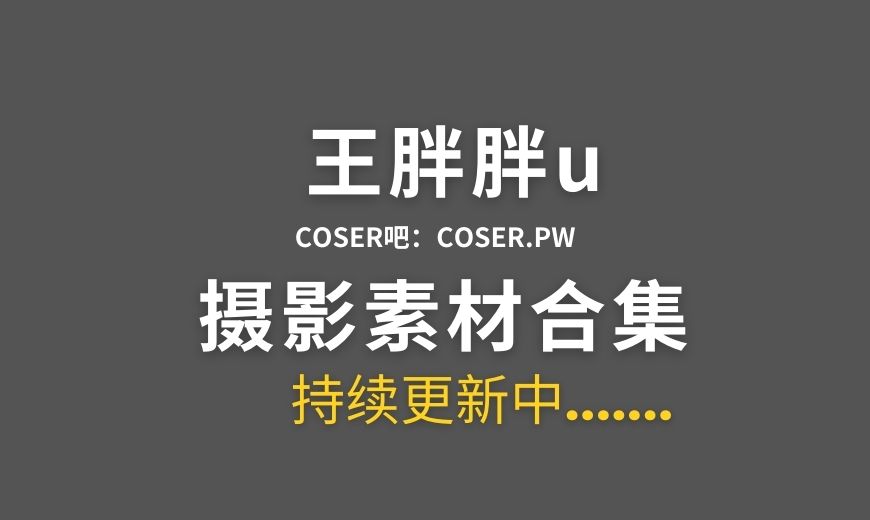 动漫博主 王胖胖u 16套cos作品素材合集[399P/5.29GB]