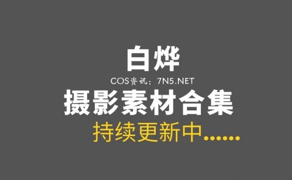 微胖肉系Coser@白烨 66套COS作品分享[4336/44.3G]